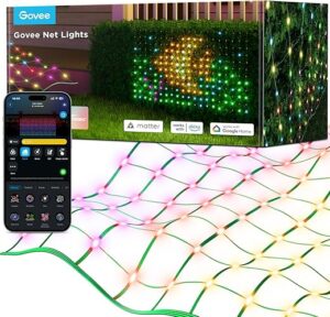 Govee Outdoor Net Lights, RGBIC, DIY Functions