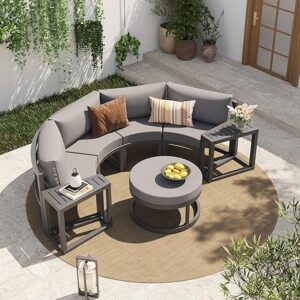 SUNSITT Outdoor Patio Furniture 7-Piece Sectional Set