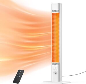 BIESQYA Outdoor Patio Heater, 1500W Infrared Heater