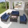 Delnavik Outdoor Patio Set With Fire Pit