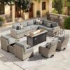 HOOOWOOO Outdoor Sectional Patio Furniture Set