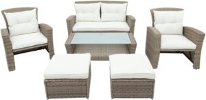 ghghnrtgefrgnhnxdf Outdoor Wicker Sectional Sofa Set