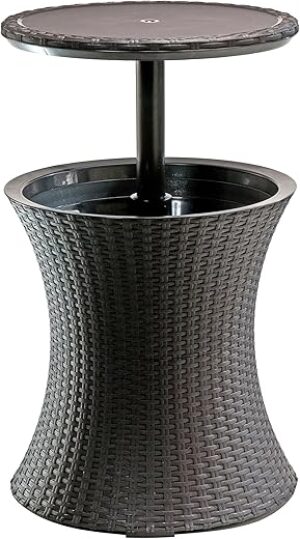 Keter Pacific Cool Bar Outdoor Patio Table