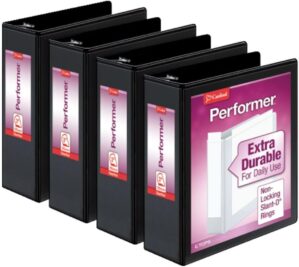 Cardinal Performer 3-Ring Binders, 3", 4-Pack (27601)