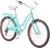 Schwinn Perla Adult Beach Cruiser Bike, 7-Speed