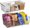 ClearSpace Plastic Pantry Storage Bins With Dividers