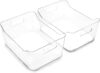BINO Plastic Storage Bins, Large – 2 Pack