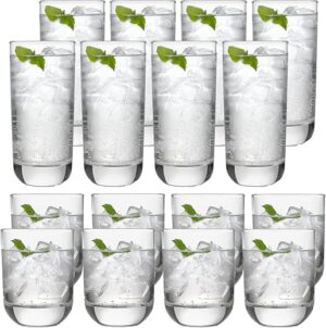 Libbey Polaris Tumbler And Rocks Glass Set