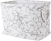 DII Polyester Storage Bin, Marble, White