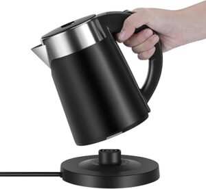 Wdcme Portable Mini Electric Tea Kettle, 0.8L