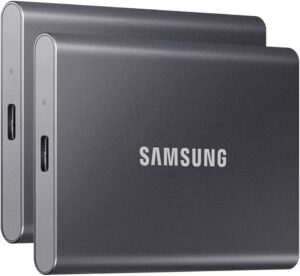 SAMSUNG Portable SSD T7, 4TB External Drive (2-Pack)