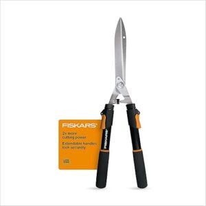Fiskars Power-Lever Hedge Shears – Extendable Handle