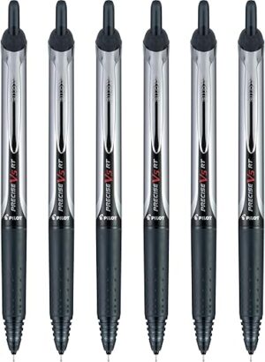 Pilot Precise V5 RT Extra Fine Pens, 6-Pack