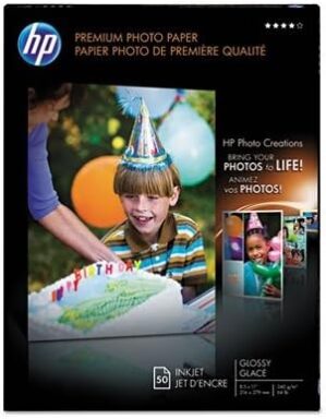 HP Premium Glossy Photo Paper, Letter Size