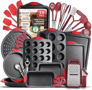 JOYTABLE Premium Nonstick Bakeware Set, 39 Piece