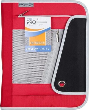 Mead Pro Platinum Zipper Binder, 88006