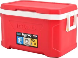 Igloo Profile II Cooler Box, 50, 47 L, Red