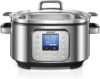HOUSNAT Programmable 10-in-1 Slow Cooker, 6Qt