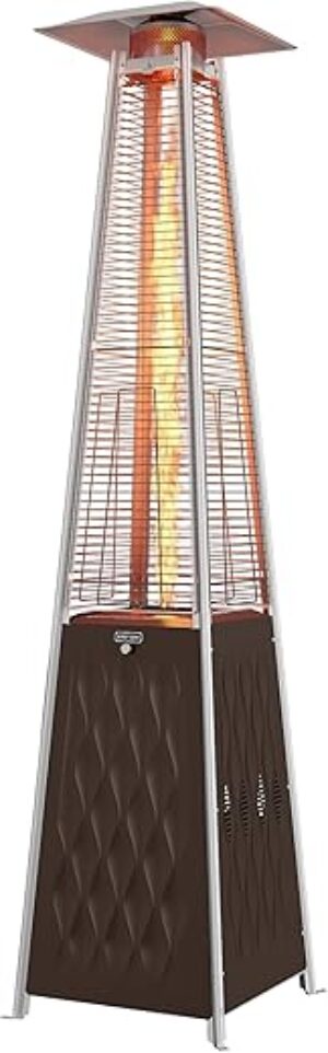 EAST OAK Pyramid Patio Heater, 48,000 BTU Quartz