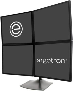 Ergotron Quad Monitor Stand For Desk, VESA Mount
