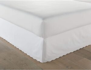 Stone Cottage Queen Cotton Tailored Bedskirt, Solid White