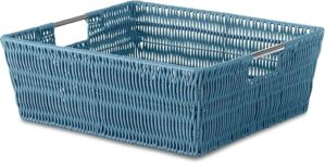 Whitmor Rattique Shelf Tote Berry Blue