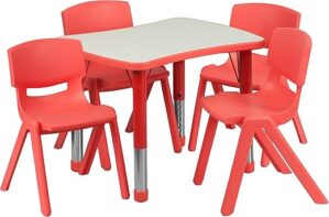 Flash Furniture Red Activity Table Set, 21x26