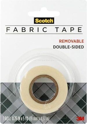 Scotch Removable Fabric Tape, Double Sided