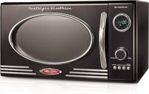 Nostalgia Retro 0.9 Cubic Foot Countertop Microwave