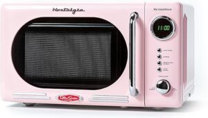 Nostalgia Retro Compact Countertop Microwave Oven - Pink