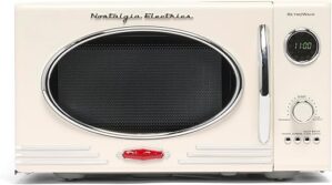 Nostalgia Retro Countertop Microwave Oven - Ivory