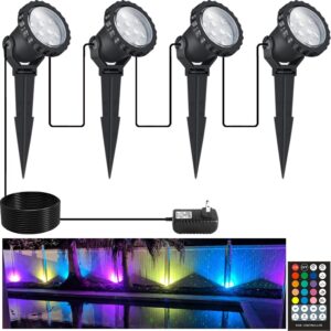 COVOART RGB Color Changing LED Spotlights 12W