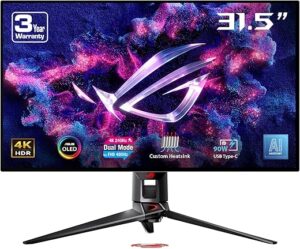 ASUS ROG Swift 32” 4K OLED Gaming Monitor (PG32UCDP)