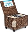 BIRDROCK HOME Rolling File Cabinet With Lid