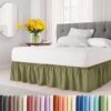 Sage Green Wrap Around Bed Skirt