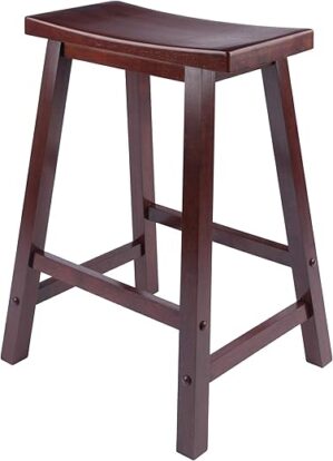 Winsome Satori Stool, 24", Walnut, 94084