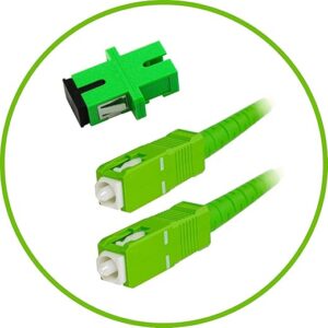PacSatSales SC/APC Fiber Optic Cable 10ft
