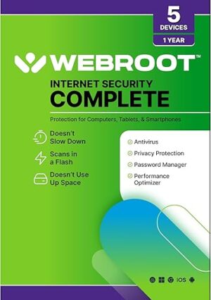 Webroot SecureAnywhere Internet Security Complete Software