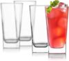 Red Rocks Set Of 4 Highball Glasses With Straws