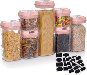 Alphx Innovations Set Of 7 Airtight Food Storage Containers