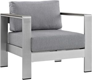 Modway Shore Aluminum Outdoor Patio Armchair