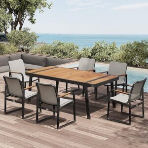 EAST OAK Signature 7 Piece Outdoor Dining Set