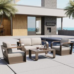 EAST OAK Signature Patio Furniture Set, Aluminum Frame