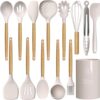 oannao Silicone Cooking Utensils Set – 446°F Heat Resistant