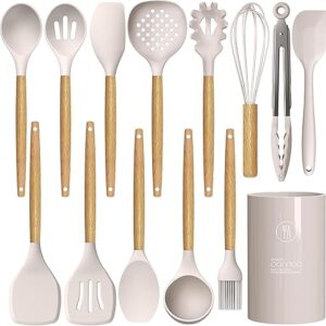 oannao Silicone Cooking Utensils Set - 446°F Heat Resistant