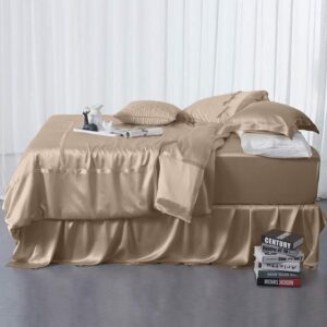 Orose Silk 4Pcs 30 Momme King Sheets Set