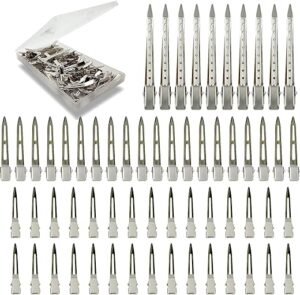HiJeaton Silver Metal Duck Billed Hair Clips