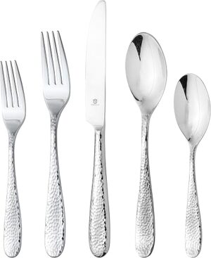 D DANIALLI Silverware Set For 8, Modern Fidenza