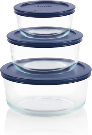 Pyrex Simply Store 3-Pack Large Glass Storage Set