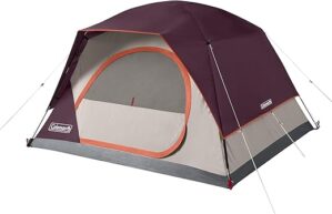 Coleman Skydome 4-Person Tent, BlackBerry